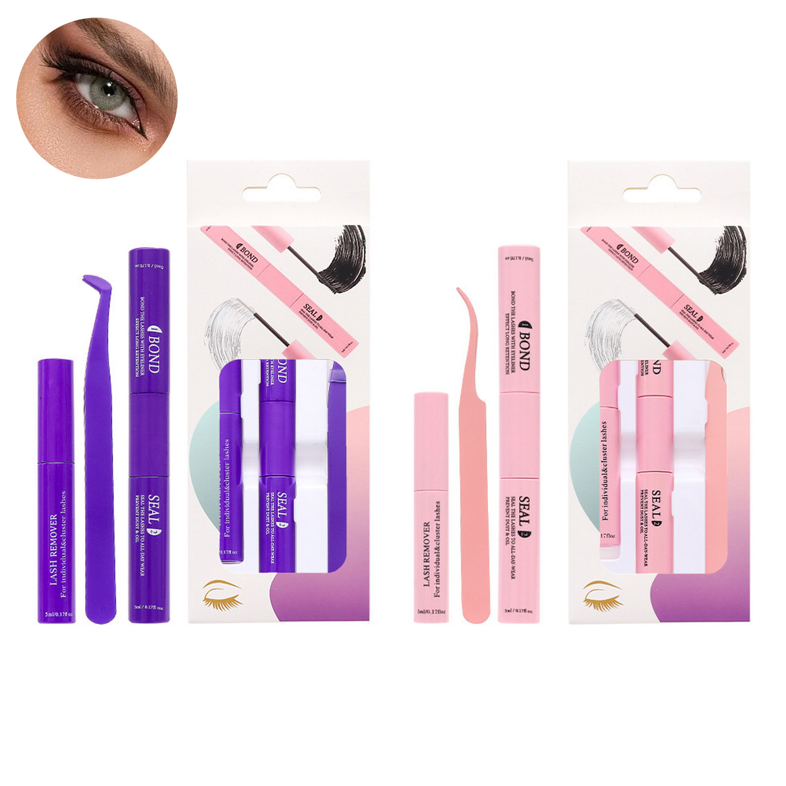 Lash Extension Tweezers - Herramienta Profesional para Remover Pegamento de
