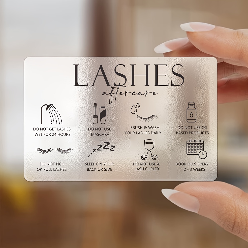50 tarjetas transparentes de p - Eyelash Extension Aftercare reseña y precio