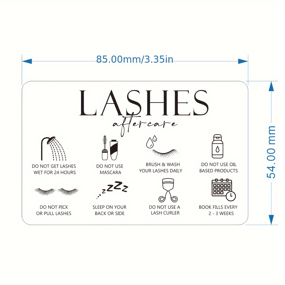 50 tarjetas transparentes de p - Eyelash Extension Aftercare reseña y precio