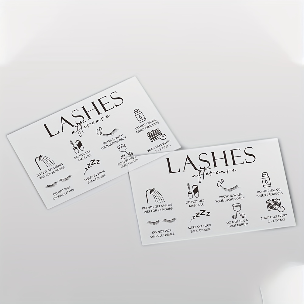 50 tarjetas transparentes de p - Eyelash Extension Aftercare reseña y precio
