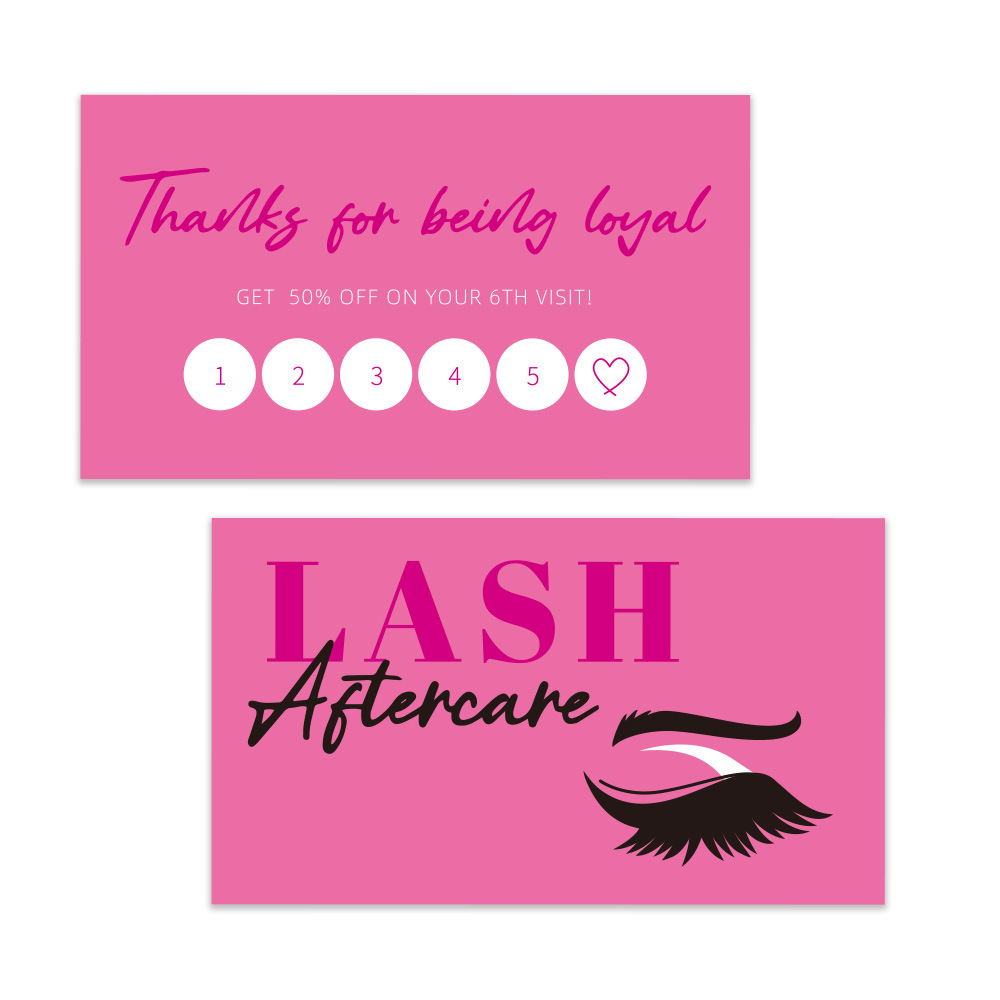 50 Uds. Tarjeta de visita de p - Eyelash Extension Aftercare reseña y precio