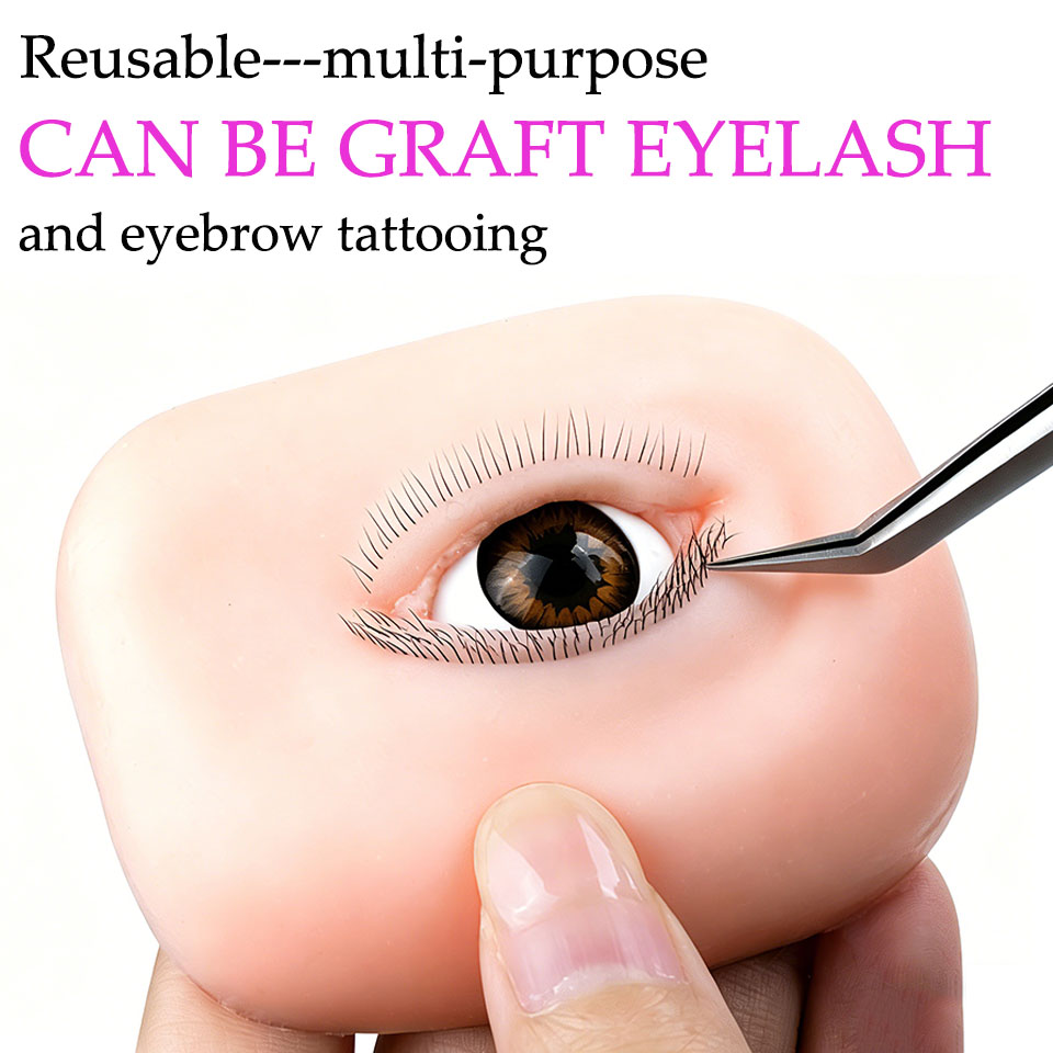 Nuevo maniquí de entrenamiento - Eyelash Extension Open Eye reseña y precio