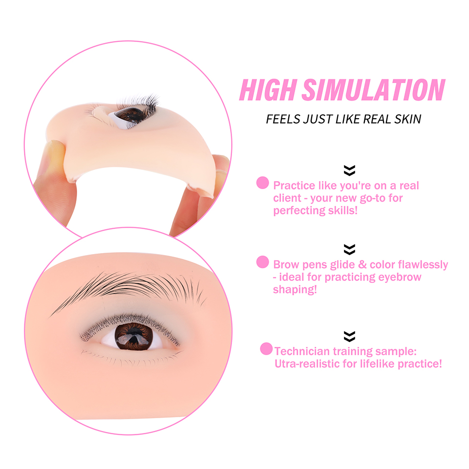 Nuevo maniquí de entrenamiento - Eyelash Extension Open Eye reseña y precio