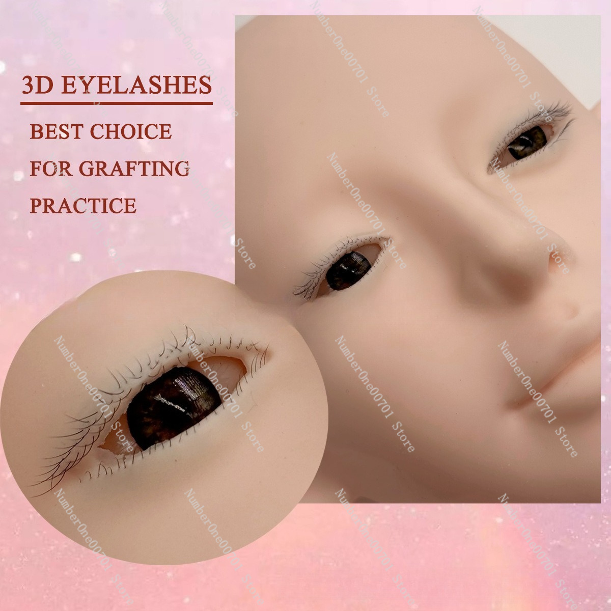 Cabeza de Maniquí de Silicona  - Eyelash Extension Open Eye reseña y precio