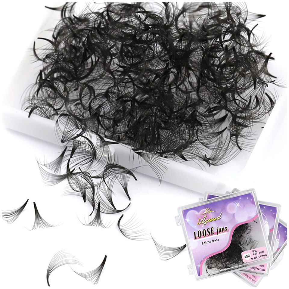 AGUUD 500 ventiladores pestaña - Eyelash Extension Medium reseña y precio