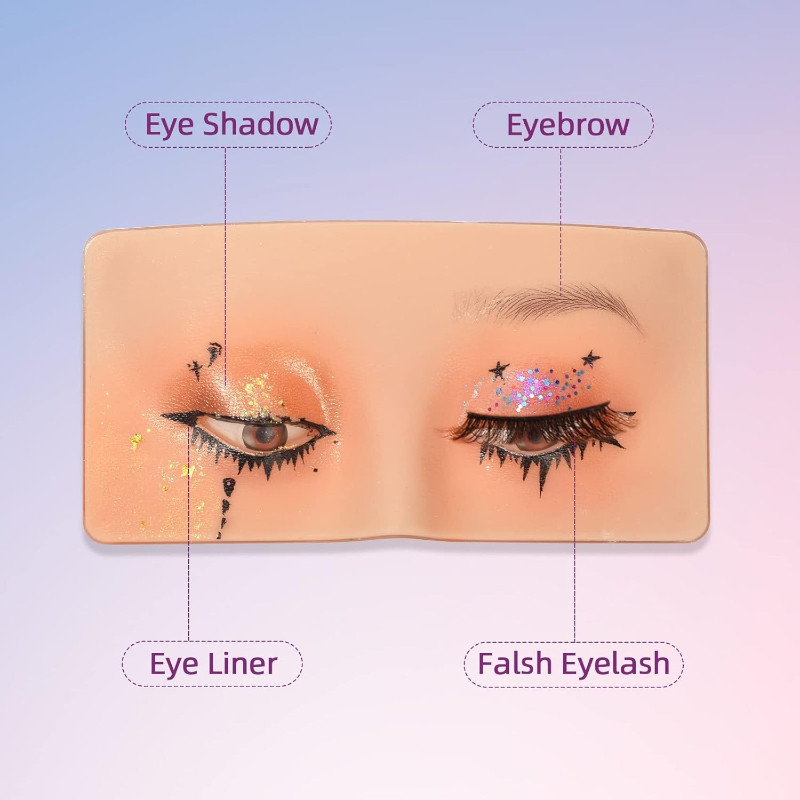 Tablero de Práctica de Maquill - Eyelash Extension Open Eye reseña y precio