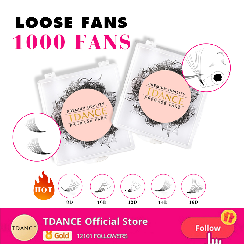 TDANCE 1000 ventiladores pesta - Eyelash Extension Medium reseña y precio